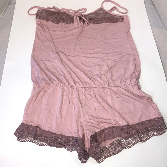 NWOT Adore Me Women’s Intimate Sleepwear Romper Shorts Size Medium Pink - Picture 4 of 10